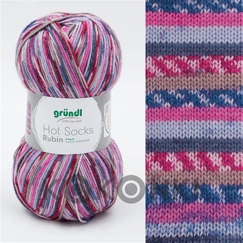 Włóczka skarpetkowa Gründl Hot Socks Rubin Kokonki motki ombre