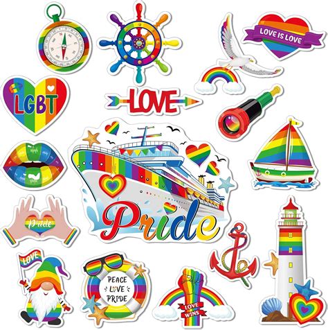 Capoda Pcs Gay Pride Cruise Door Magnets Decorations Lgbt Ship Car Refrigerator Magnets