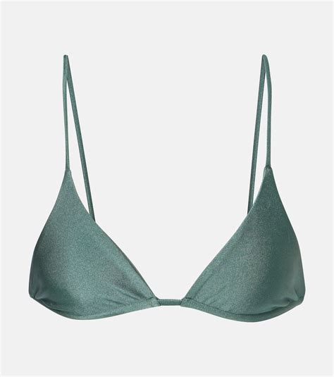 Via Bikini Top In Green Jade Swim Mytheresa