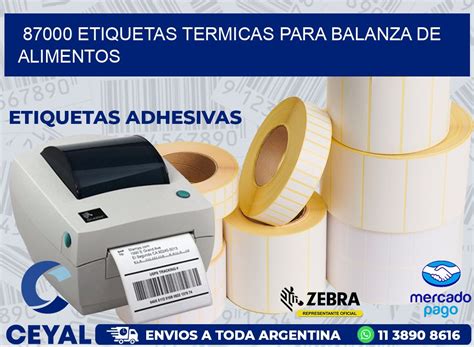 Etiquetas Termicas Para Balanza De Alimentos Rollos Zebra