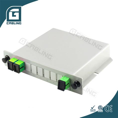 Gcabling Telecommunication FTTH Fibra Optica 1X8 Optical Splitter Low