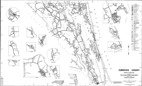 1990 Road Map of Currituck County, North Carolina