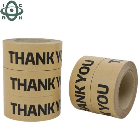 Custom Printed Heat Seal Kraft Paper Hot Melt Adhesive Tape For Sealing