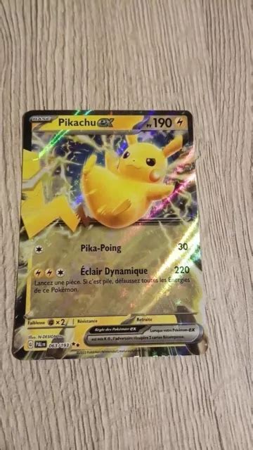 Pokemon Card Carte Pokemon Pikachu Ex Volution Paldea Eur