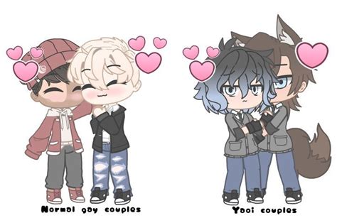 Normal Gay Couples Vs Yaoi Couples Gacha Life Amino