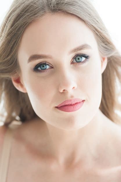 Premium Photo Portrait Of A Beautiful Blonde Woman