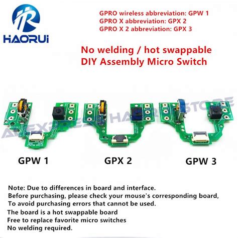 Pcb Board Key Button Board For Logitech Gpw Gpx Welding Free G Pro Wireless Gpro X Mouse Hot