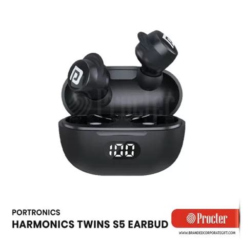 Portronics Harmonics Twins S5 Smart Tws Bluetooth Earbuds In Bulk For Corporate Ting