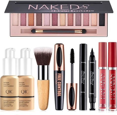 Amazon Makeup Set For Women Full Kit 39 Colors Nude Smokey Eyeshadow Palette Liquid