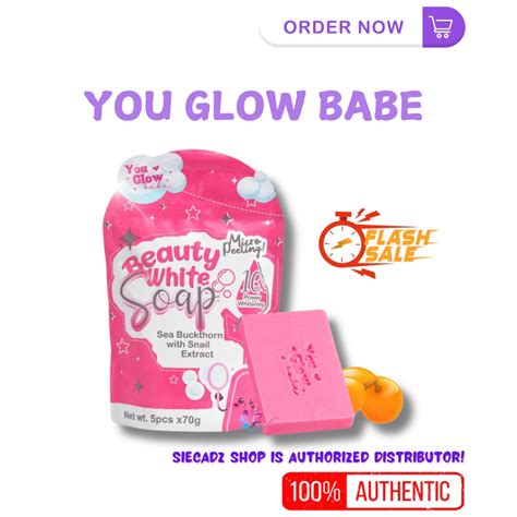 You Glow Babe Beauty White Soap B1T1 Pack Body Care Micro Peeling 10x Power Whitening Shopee