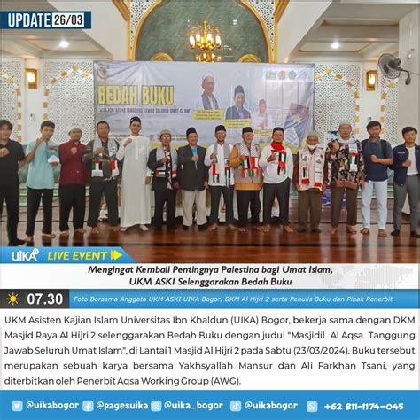 Mengingat Kembali Pentingnya Palestina Bagi Umat Islam UKM ASKI