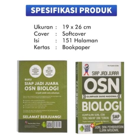 Jual Buku Olimpiade Sains Nasional Osn Smp Osn Matematika Ips Biologi Fisika Shopee