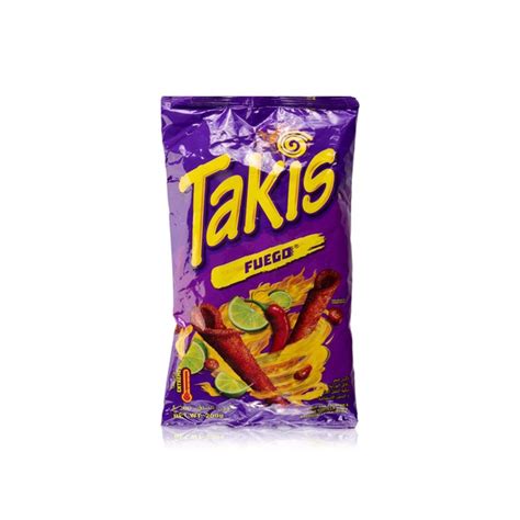 Takis Fuego Hot Chilli Pepper And Lime Rolled Tortilla Chips G