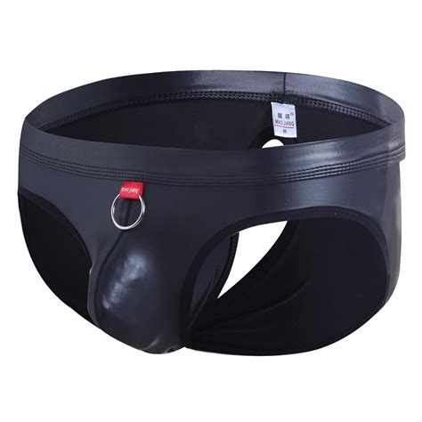 Männer PU Lederriemen schmeckt Bikini G string Boxer Briefs Unterwäsche Open Butt eBay