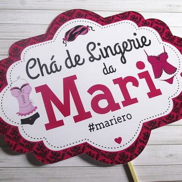 Plaquinha Doces Cha De Lingerie Elo