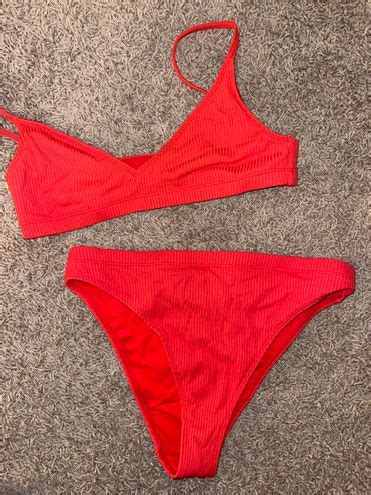 LA Hearts Bikini Set Red Size M 27 58 Off Retail From Emily