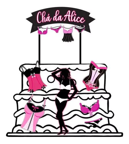 Topo De Bolo Ch De Lingerie Brinde Venda Em S O Gon Alo Rio De Janeiro Por Apenas R