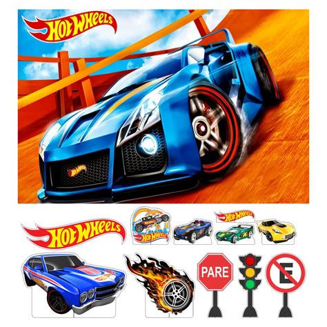 Kit Display Painel Festa Infantil Hot Wheels Shopee Brasil