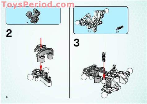 LEGO 20005 Winged Rahi Klakk Instructions And Parts List