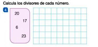 Divisores Do Número 20 - Calcula los divisores de cada número 20, 17 ,6,23 - Brainly.lat