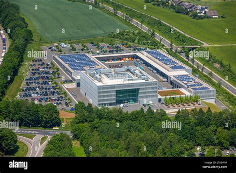 ENERVIE, Südwestfalen Energy and Water AG, power supply company, aerial ...