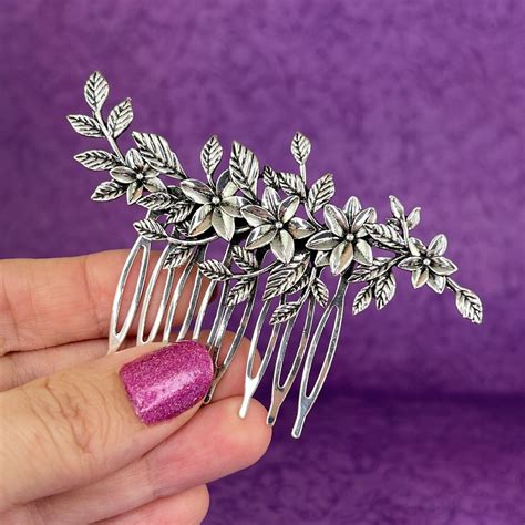 Medieval Flowers And Vine Hair Comb Hair Pin Celtic Elven Elf Fairy Cosplay Vampire Witch Norse