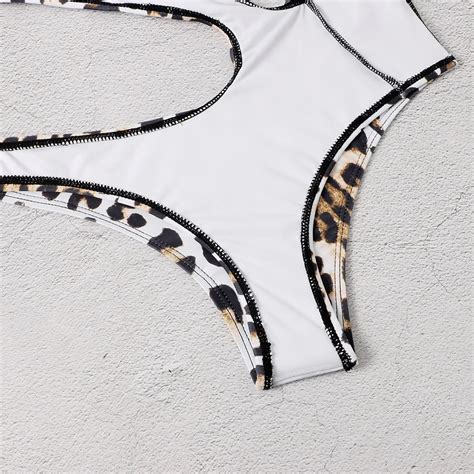 Custom New Asymmetric Monokini One Shoulder Print One Piece Bikini Cutout Ring Swimsuit Women