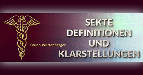 Sekte Definitionen Und Klarstellungen FreeSpirit Online Schulungen