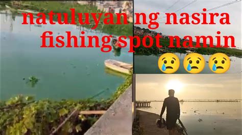 Fishing Spot Sa Isla Shorelake Naging Burak Na Kulay Green Ano Ginawa