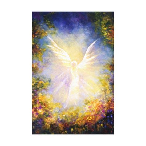 "Angel Descending" Guardian angel descending. Canvas Print | Zazzle ...