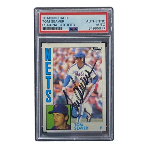 Tom Seaver Signed Topps Psa Pristine Auction