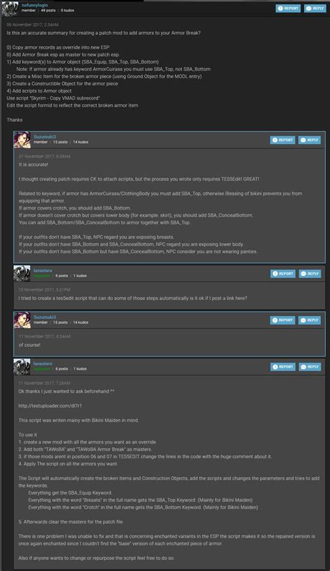 How To Add Armor For The Amazing World Of Bikini Armor Armor Break Request Find Skyrim