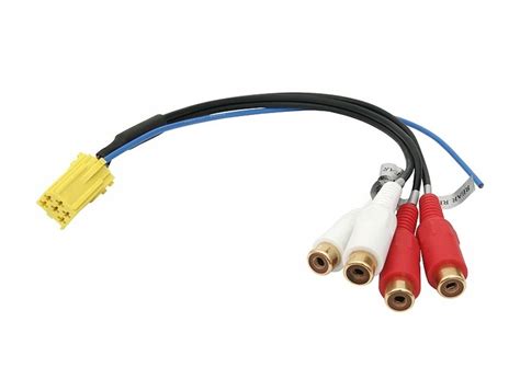 ZŁĄCZE MINI-ISO ŻÓŁTY Adapter Aux out RCA - Sklep, Opinie, Cena w Allegro