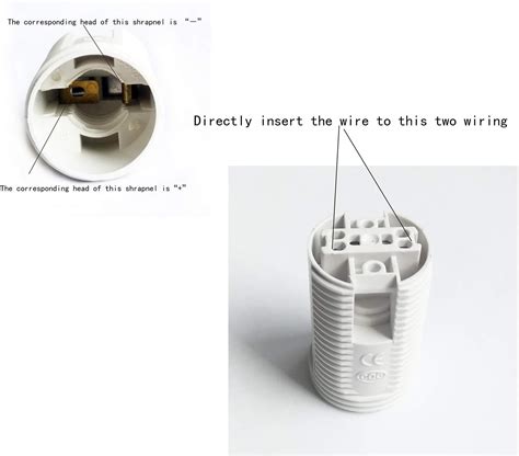 Fineled Small Edison Screw E14 Lamp Holder3 Pack Plastic Shell E14