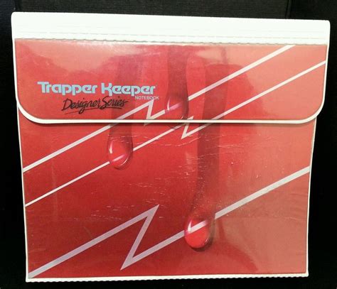 Vintage Trapper Keeper Designer Series Red Drip Mead Binder Notebook