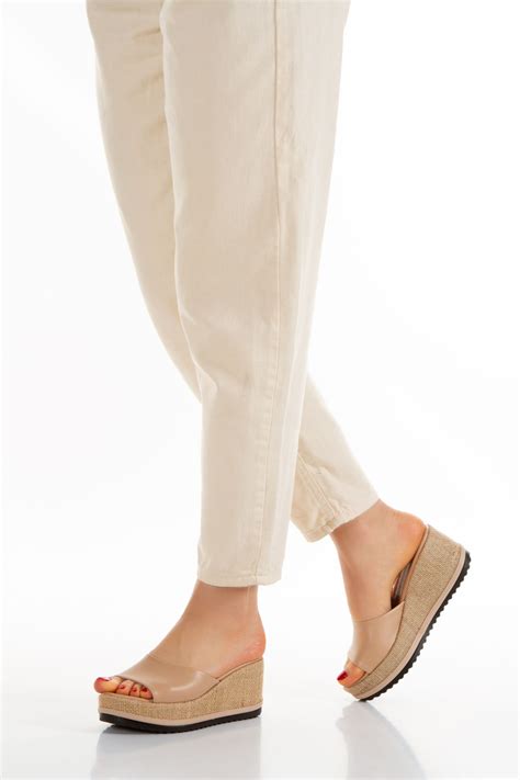 Melacomfort Kadın Hasır Dolgulu Comfort Nut Nude Terlik Fiyatı Yorumları