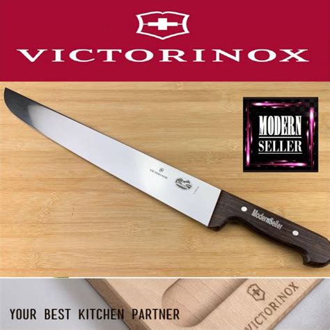 Knf1075 Victorinox Maplewood Slaughter And Butchers Knife 36cm 14