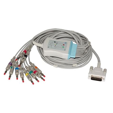 Ae3016 Ecg Cable 12 Lead Schiller Banana One Piece Soma Medical Parts