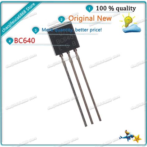 Bc640: BC640TA, Транзистор PNP 80В 0.1А 1Вт [TO-92], ON Semiconductor ...