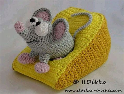 Мышка в сыре крючком. Амигуруми схемы и описания. Автор: Ildikko ...