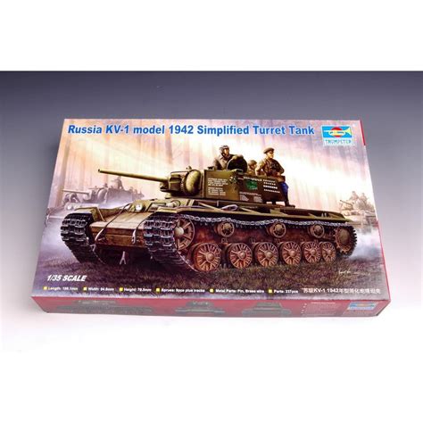 TRUMPETER 00358 1/35 Russia KV-1 model 1942 Simplified Turret Tank