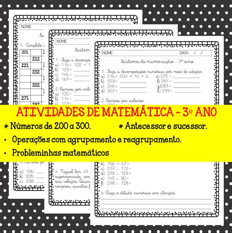 Atividades De Matematica De Ano Braincp