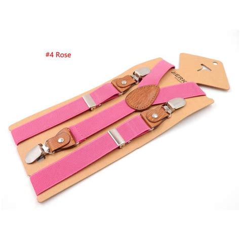 Bretelles Lingerie B B Gar On Clips Taille Lastique X Cm Couleurs Rose Red