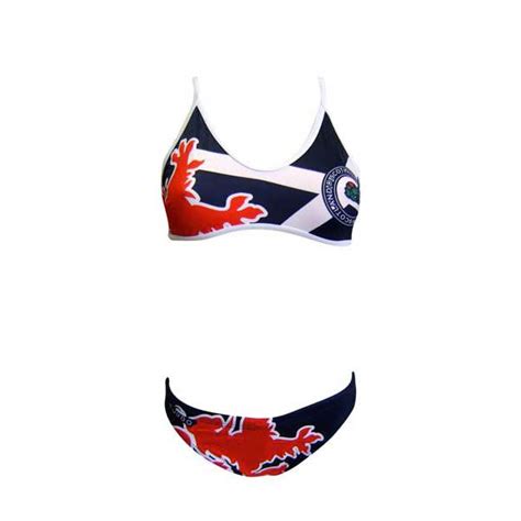 Turbo Scotland Thin Strap Bikini Blue Swiminn