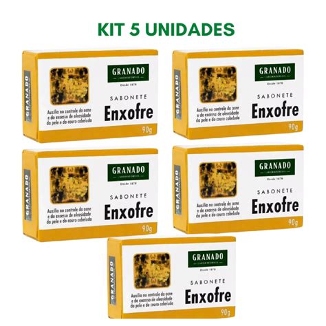 Sabonete De Enxofre Granado 5un 90g Shopee Brasil