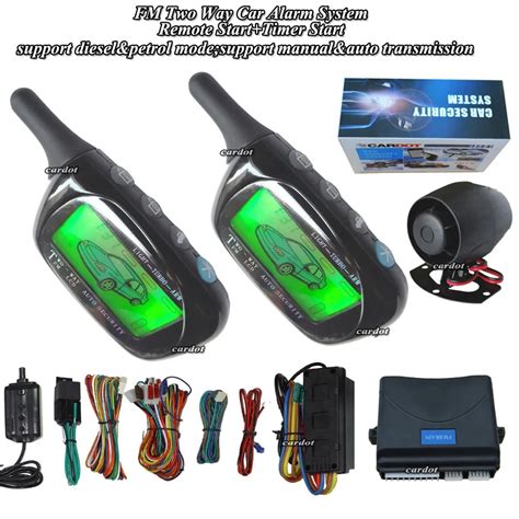 Купить 2 poles система автосигнализации с жк-дисплей сигнализации ...