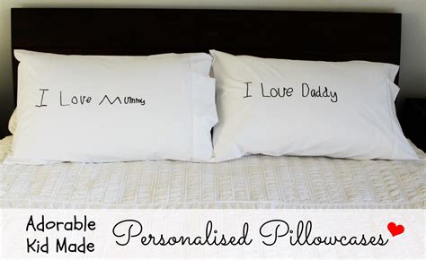 Adorable Kid Made Personalised Pillowcases - Paging Fun Mums