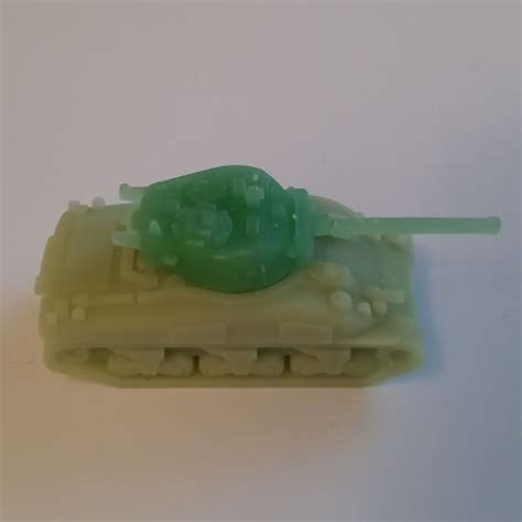 N Scale Wwii Us Sherman Tank Unpainted