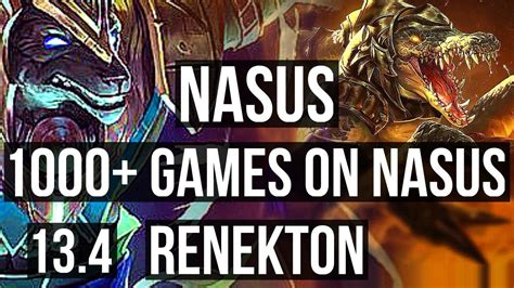 Nasus Vs Renekton Top Games M Mastery Kr Master