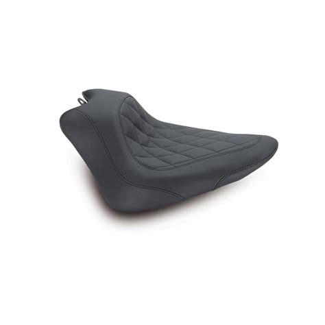 Mustang Tripper Solo Wide Diamond Stitch Seat Inches For Harley